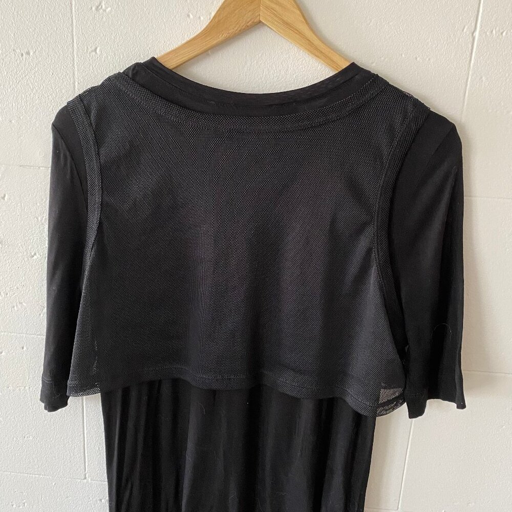Love Moschino Y2K | Black LOVE Logo Mesh Club T-Shirt Dress | Size 6 - Picture 11 of 11